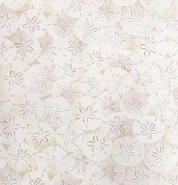 Timeless Treasures Fabrics Beach Dreams, Take Me Away Packed Sand Dollars On Beach Sand