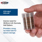 BCW Coin Tubes for Half Dollars, 20ct