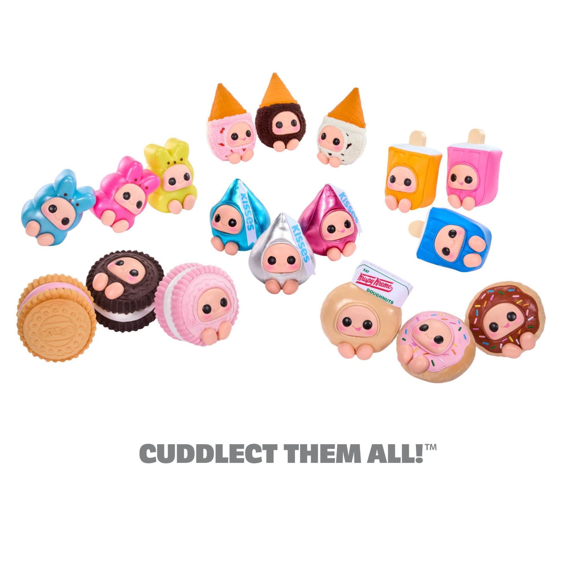 Hyojo Market Cookie Sandwich Series, Blind Box Collectible Plush, Limited Edition Toy Gift, 3 to Collect, Chocolate, Strawberry, and Vanilla