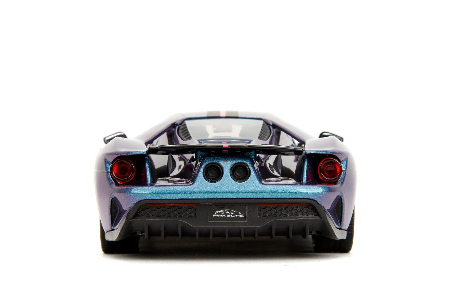 Jada Pink Slips 1:24 W7 2017 Ford GT Die-Cast Car, Toys for Kids and Adults (Metallic Purple/Blue)