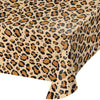 Creative Converting 329660 Leopard Anial Print Plastic Tablecloth