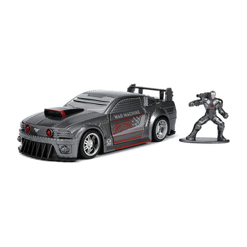 Jada Toys Marvel 1:32 2006 Ford Mustang GT Die-cast Car with 1.65" War Machine Figure, Toys for Kids and Adults Ages 8+