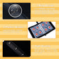 Trading Card Binder 4 Pocket, Holds 400 Cards with 50 Removable Sleeves, PU material and Waterproof,3 Ring Zipper Card Binder, Card Album for TCG