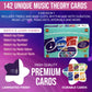 QUARTER MATCH A Fun, Interactive Music Theory Card Game for Kids, Teens, and Adults - 142 Cards - for Piano, Voice, Guitar, Violin, Percussion,