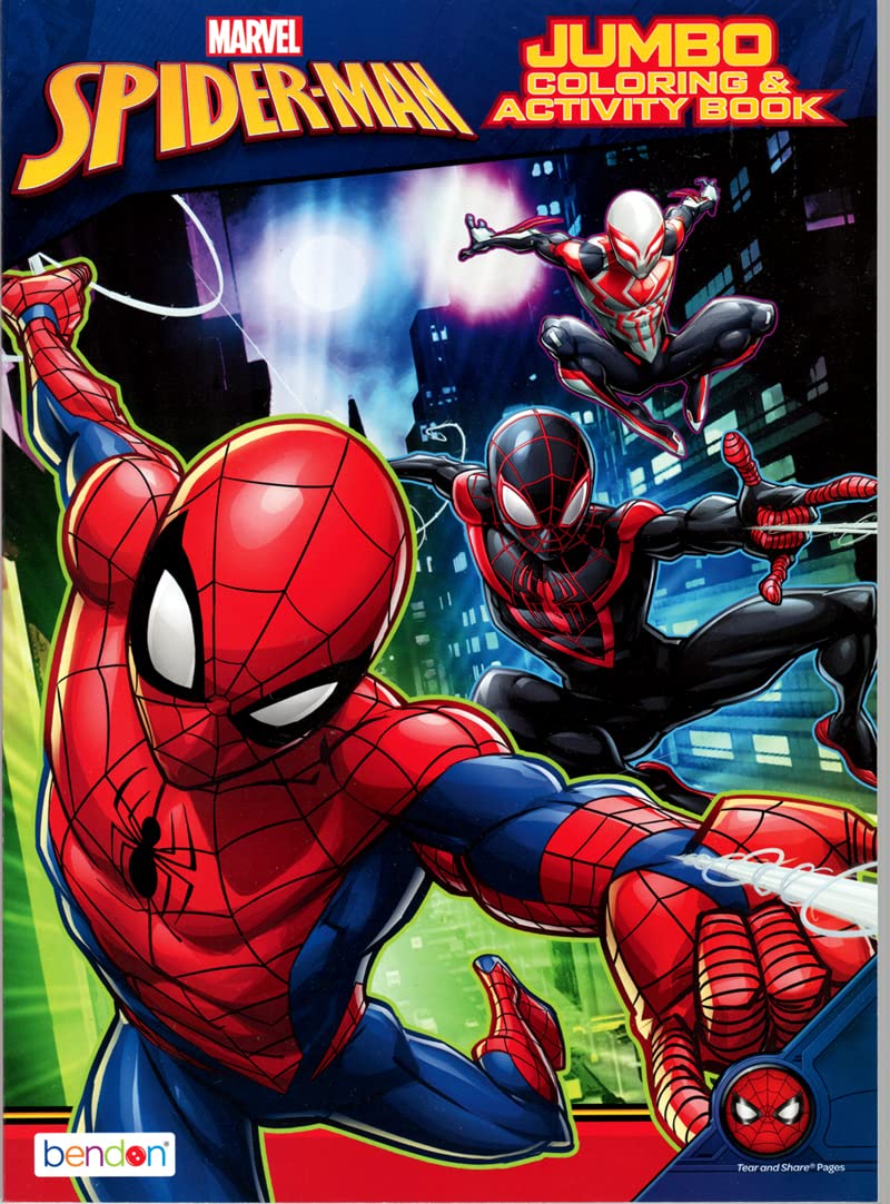 Spiderman Superhero Coloring Activity Super Set Bundle with Coloring Books, Stickers, Imagine Ink Coloring Book and More
