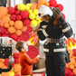 Red Yellow Orange Balloon Garland Arch Kit, 122PCS Orange Yellow Red Balloons for Fire Truck Theme Birthday Wedding Baby Bridal Shower Graduation