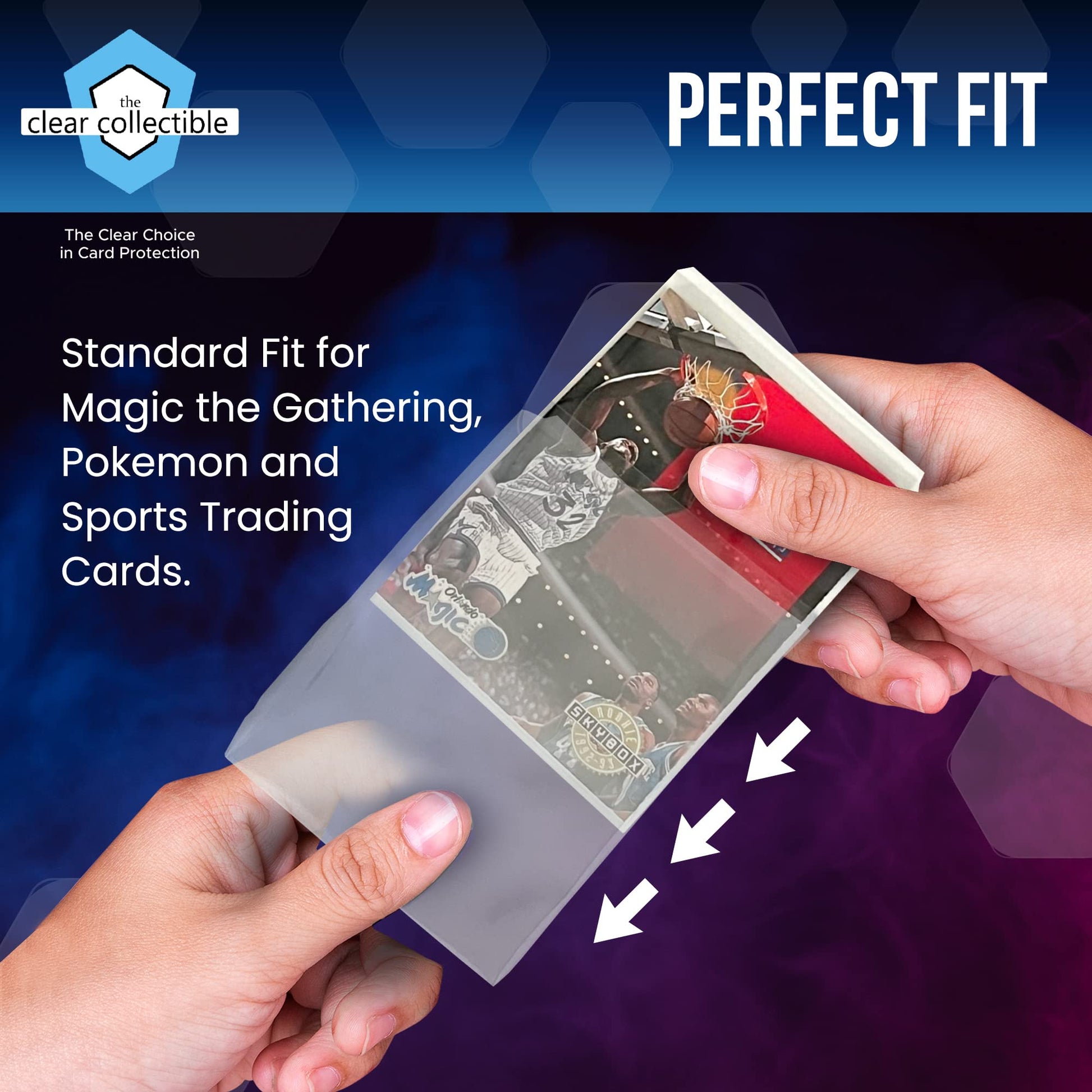 Penny Sleeves for Trading Cards - 3,000 Count - 2-5/8" x 3-5/8" (67mm x 92mm) - Clear Trading Card Sleeves for Baseball, Football, Basketball, Soccer