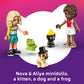 LEGO Friends Pet Accessories Van Building Toy for Girls & Boys - Pretend Play Set for Kids, Ages 6+ - W/Nova & Aliya Minidolls, 3 Pet Figures