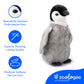 The Petting Zoo Emperor Penguin Chick Stuffed Animal Plushie, Gifts for Kids, Earth Keeperz Sealife Animals, Zoologee Grey Emperor Penguin Chick Plush