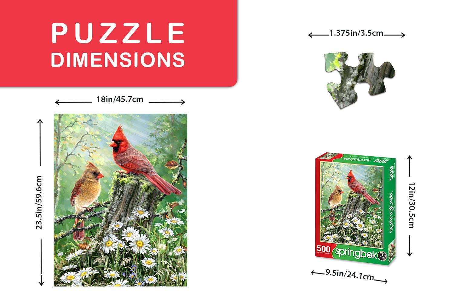 Springbok Golden Light 500 Piece Jigsaw Puzzle for Adults