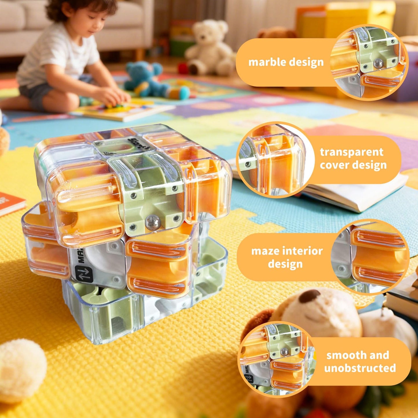 Labyrinth 3D Puzzles Maze Cube Spatial Awareness Brain Training Educational Focus Game Gift for Adults Teens