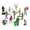 Cre8tive Minds Constructive Playthings Pretend Professionals Career Toy Figure Set for Kids Ages 3+, Set of 12 Freestanding Inclusive and Diverse