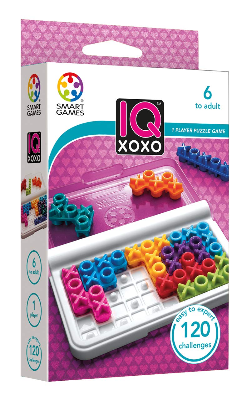 SmartGames IQ Bundles Color Series: IQ Twist & IQ XOXO 240 Challenges for Ages 6-Adult