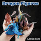 Liberty Imports 12 Pcs Dragon Toy Figures, 5" Large Realistic Hand Painted Mythical Figurines, Assorted Designs for Kids Party Favors & Cake Toppers