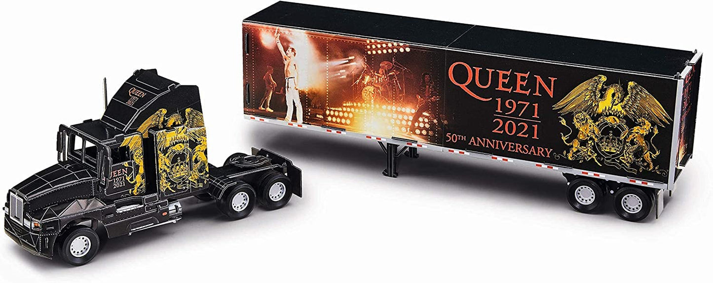 Revell 3D Puzzle Queen Band Tour Truck Trailer 50th Anniversary RV00230 Model