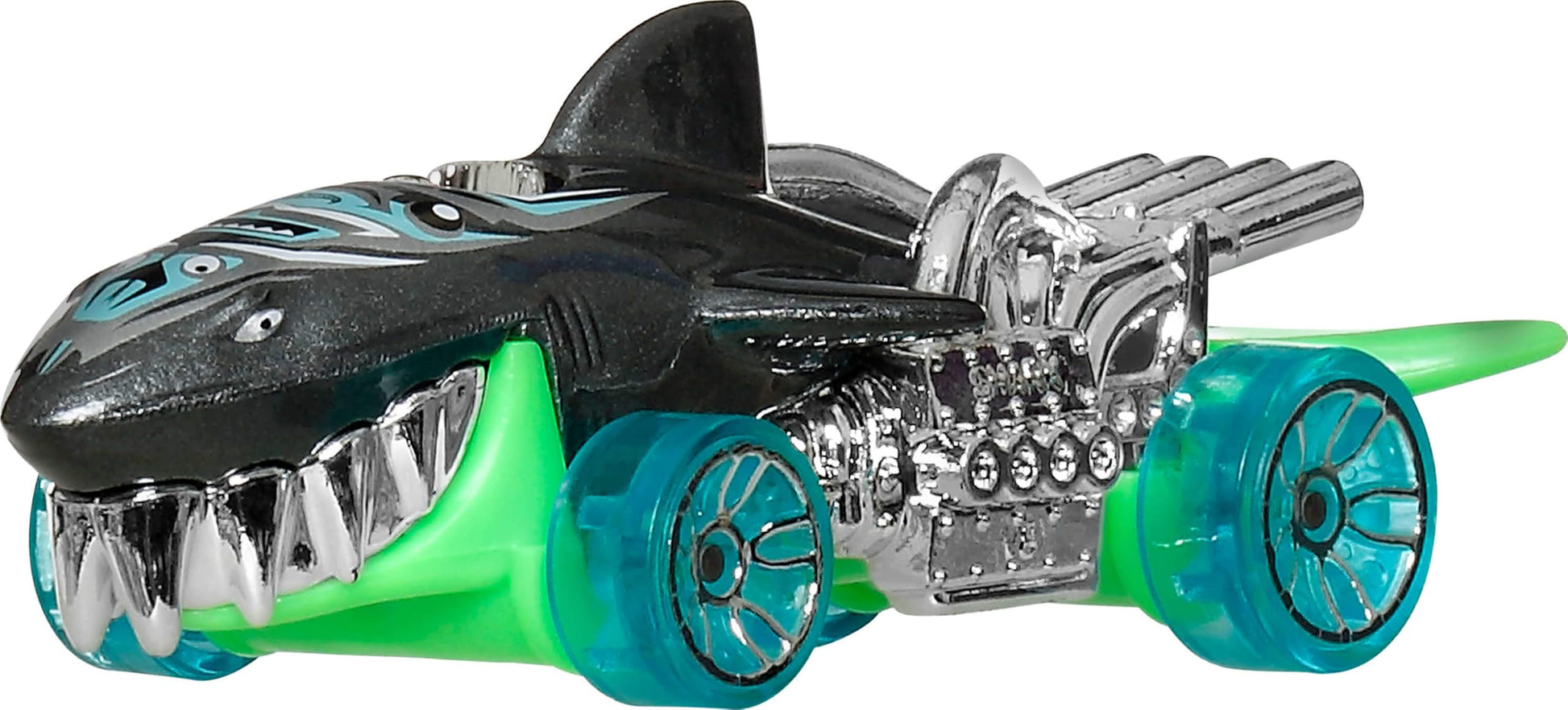 Hot Wheels Toy Cars & Monster Trucks, Sharks vs. Dinos Multipack with 8 Total Vehicles, Including Big Rigs, 1:64 Scale Monster Trucks & 1:64 Scale Hot