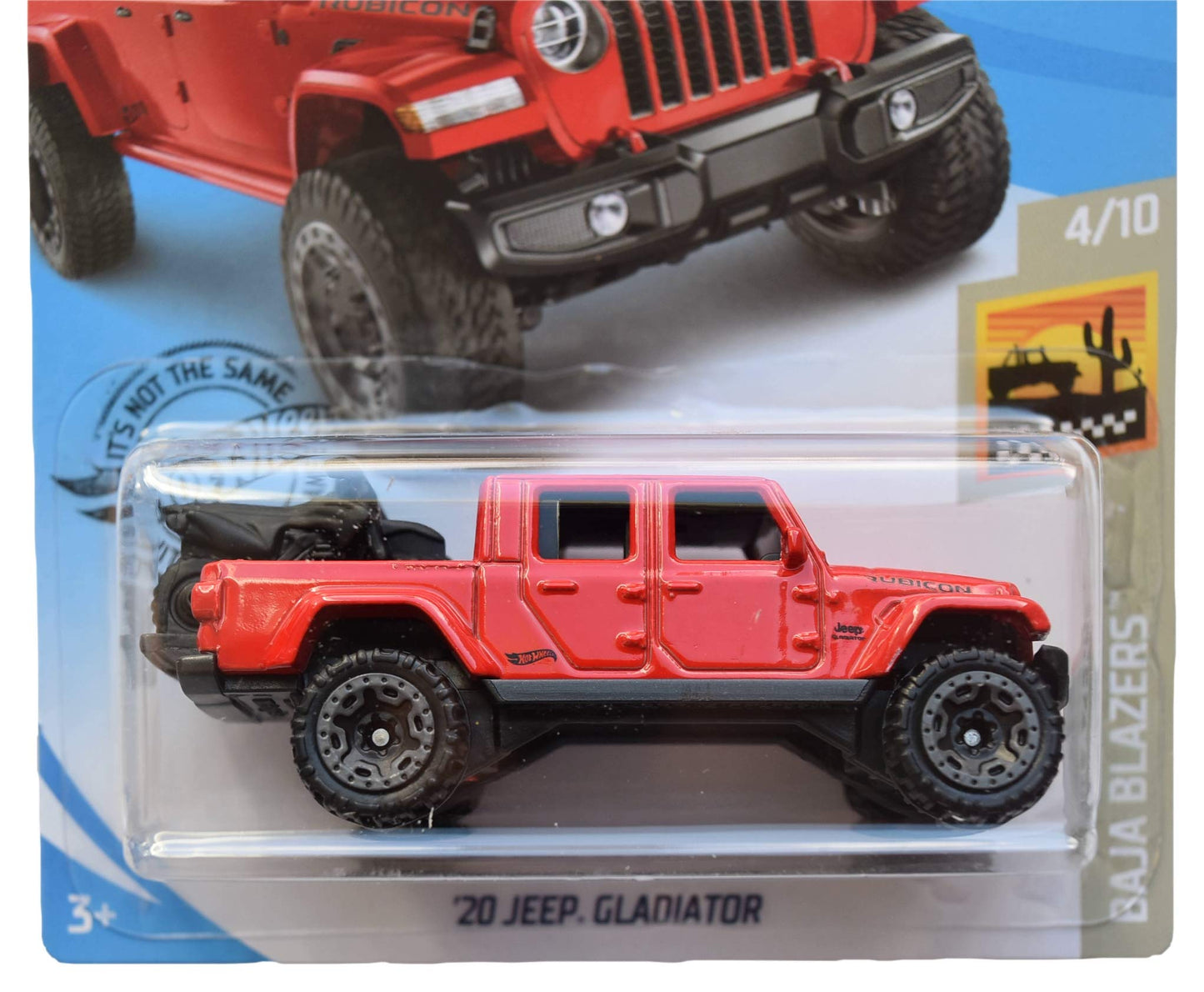 Hot Wheels 2020 Jeep Gladiator 157/250, Red, 1:64 Scale Die-Cast Toy Vehicle