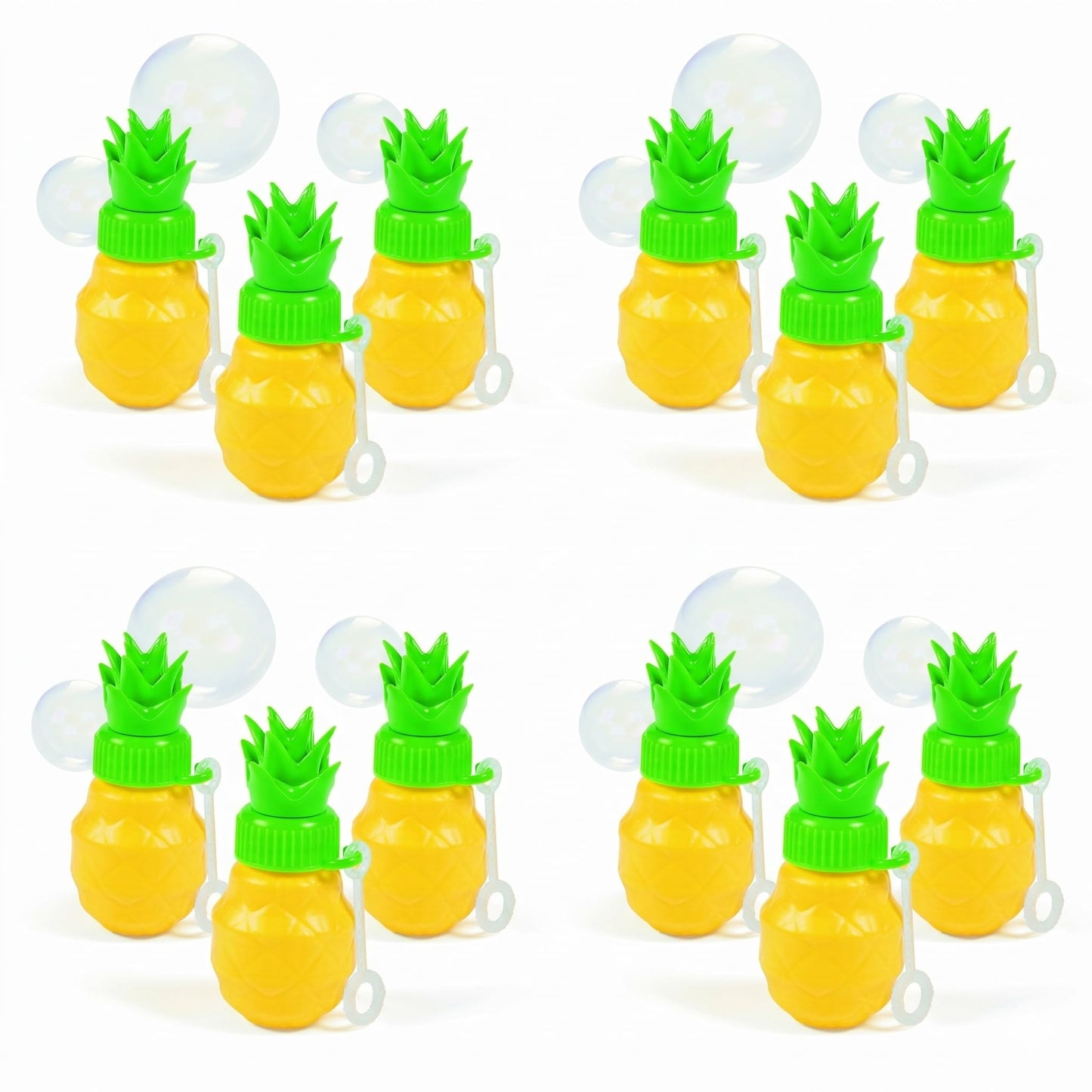 Fun Express Pineapple Bubble Bottles Party Favors for Kids 12 Pack