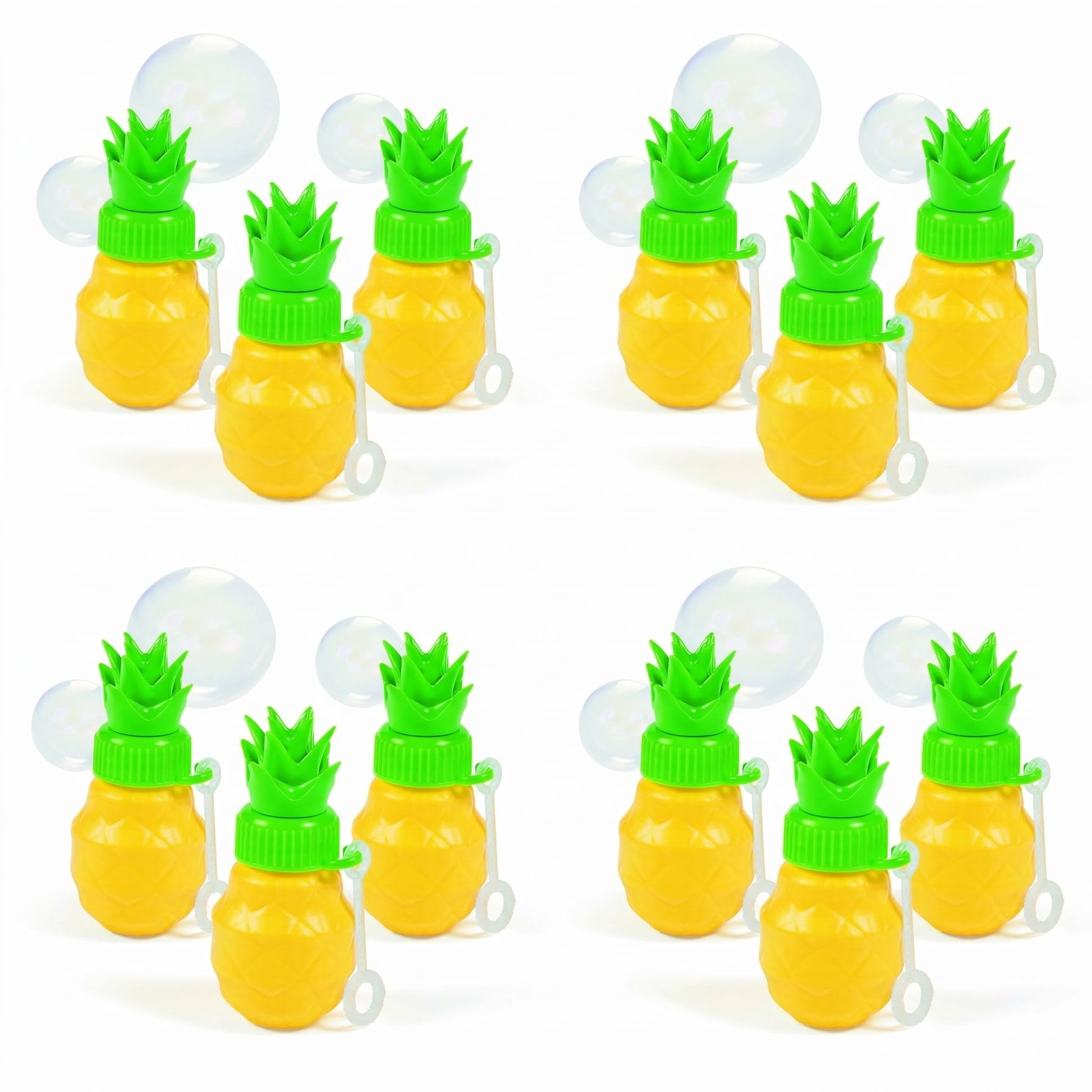 Fun Express Pineapple Bubble Bottles Party Favors for Kids 12 Pack