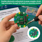 4Pcs Soldering Practice Kit, DIY NE555 CD4017 Lucky Electronic Rotary Wheel Project with Colorful LED Lights, Practical STEM Circuit Board Training