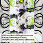 Jollity & Co Poison Apple Halloween Dessert Plates - Bright Green Paper Plates with White Foil - Pack of 8 Party Plates - Birthday Plates for Fall