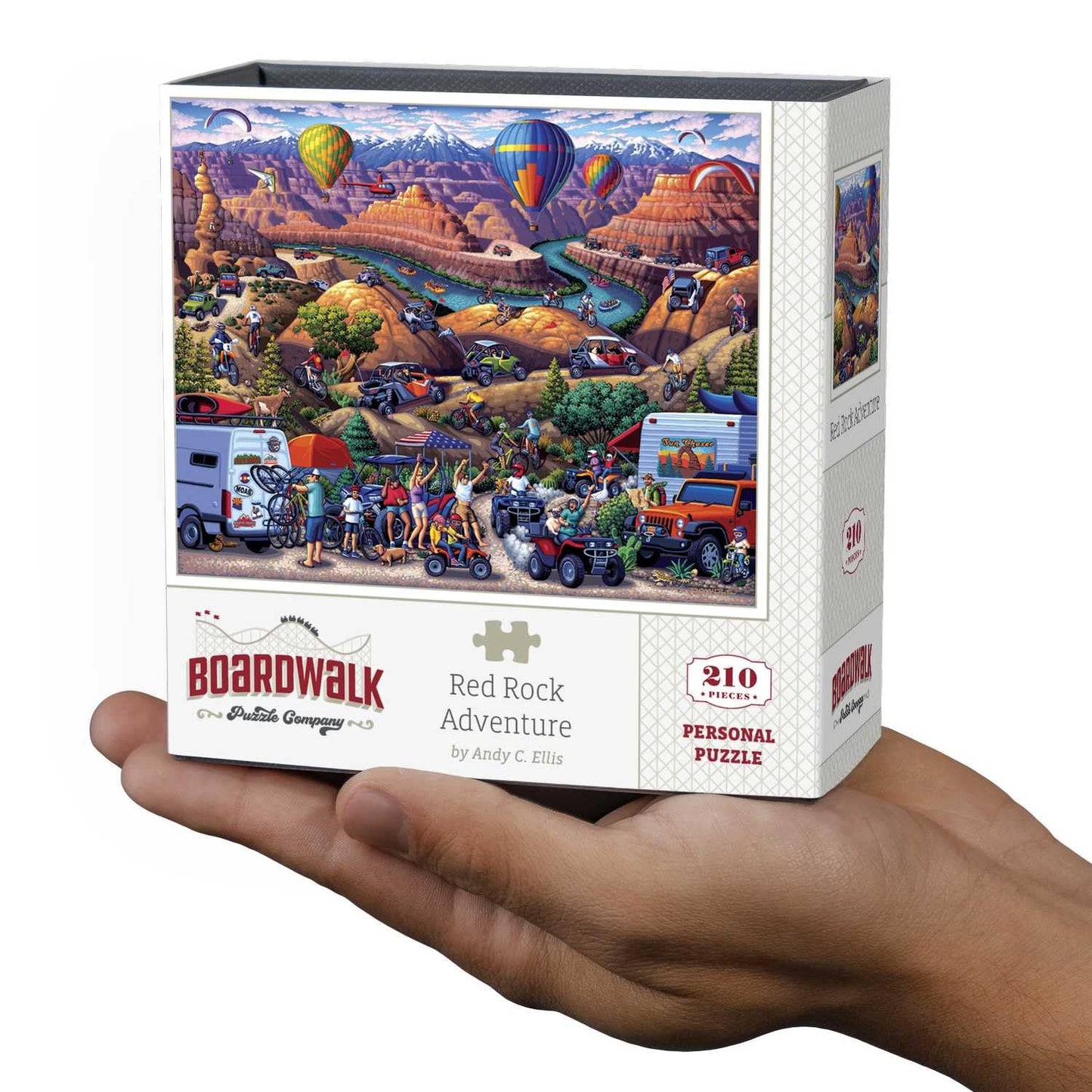 Boardwalk Red Rock Adventure 210 Piece Personal Puzzle, Jigsaw Puzzles with Premium Box, Utah Gifts for Adults, 6"x8"