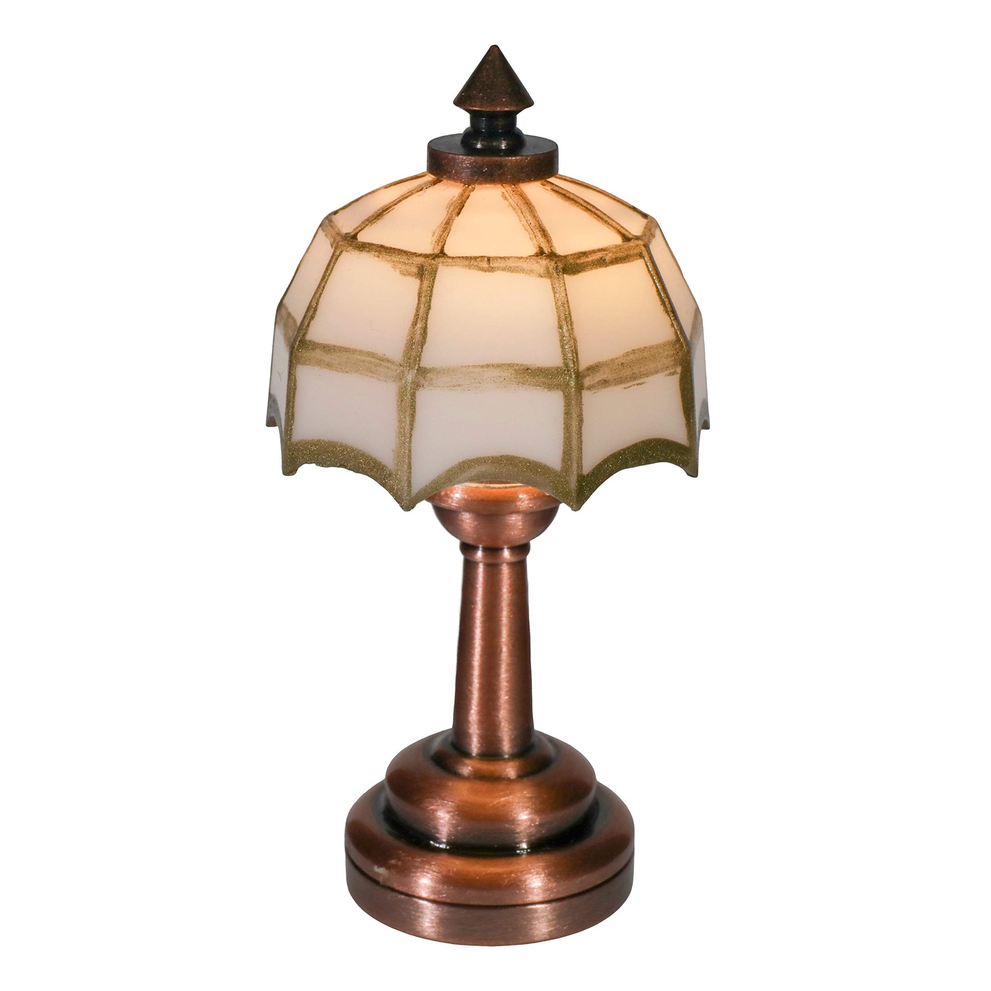 Mini Dollhouse Table Accent lamp, LED Miniature Lighting for Dolls House Decor, Battery Operated Functional Light Accessories