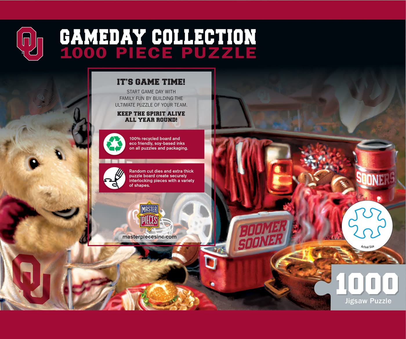 MasterPieces 1000 Piece Jigsaw Puzzle for Adults - NCAA Oklahoma Sooners Gameday - 19.25"x26.75"
