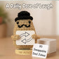 Dad Jokes Crochet Potato Doll with 30 Funny Signs - Funny Birthday Gift for Dad, Husband - Gag Gifts for Men, Father, Friend, Coworker, Uncle, Husband