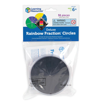 Learning Resources Rainbow Fractions Deluxe Circles with Storage