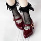 YHYQiFei BJD Doll Shoes Carefully Crafted Fashion High Heels for 1/3 1/4 1/6 11.8 18 24 inch BJD Doll Gifts for Doll Lovers (Glossy Red, 1/3)
