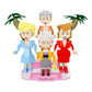 Brickcraft The Golden Girls Building Blocks Set, 734 PCS Brick Toy Kit for Ages 8+, Retro TV Show Collectible Figures Model, Fun Display Build