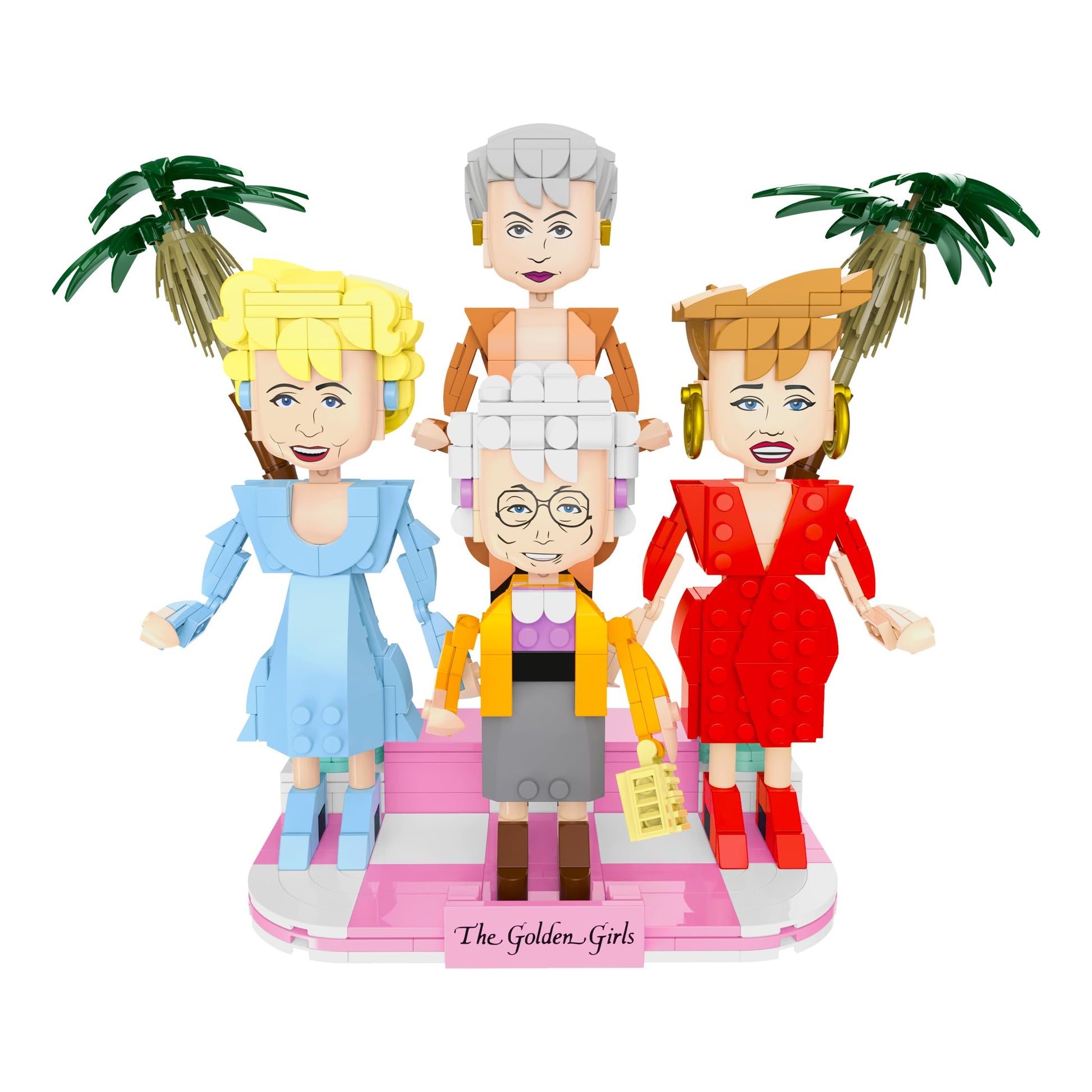 Brickcraft The Golden Girls Building Blocks Set, 734 PCS Brick Toy Kit for Ages 8+, Retro TV Show Collectible Figures Model, Fun Display Build