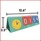 edxeducation Time Flip Chart | Teaching Clock for Kids | Learn to Tell Time with Analog and Digital Formats
