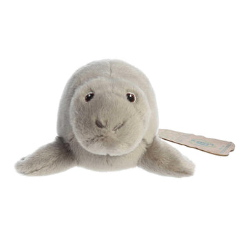 Aurora® Responsibly Made Eco Nation™ Eco Softies™ Manatee Stuffed Animal - Ideal for Playtime Adventures - Perfect for Birthdays or Just Because