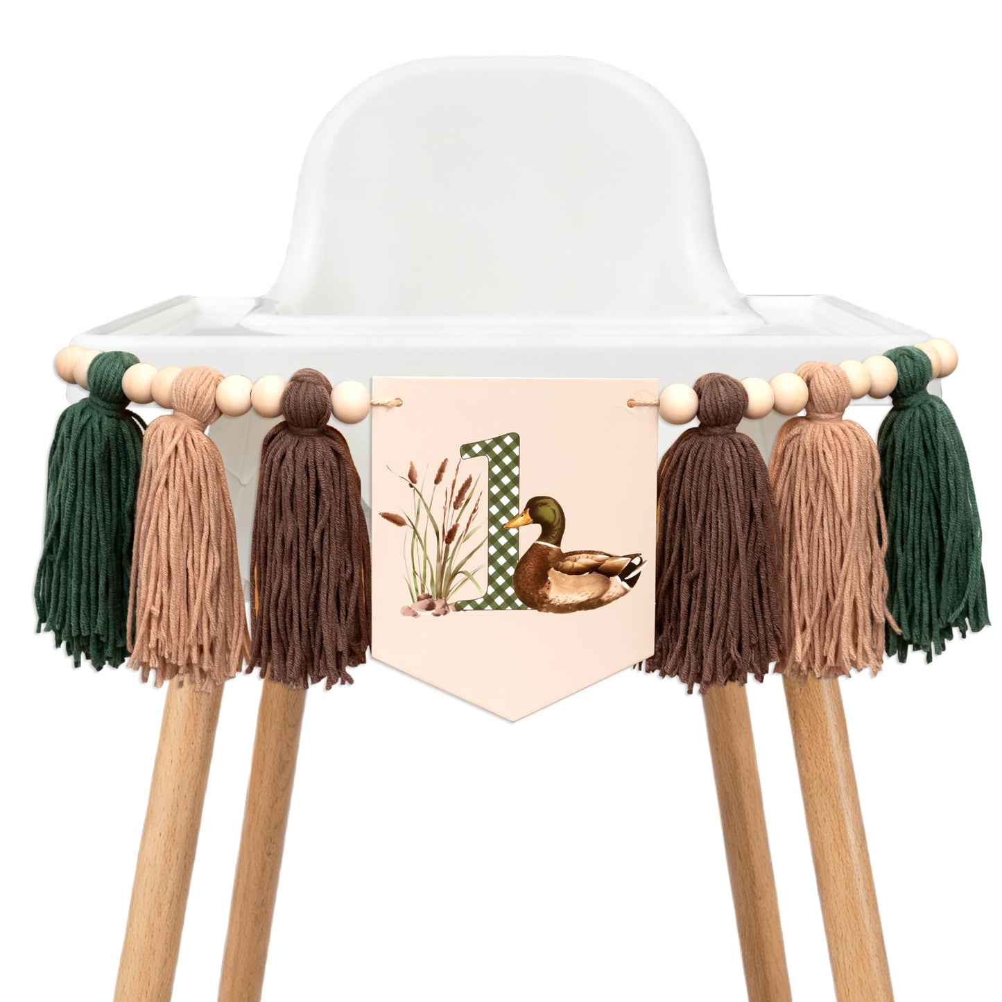 One Lucky Duck Highchair Banner First Birthday