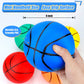 6" Mini Basketball Toy for Mini Pool Balls, Small Basketball for Over The Door Hoop, PVC Beach Balls for Kids Toddler Indoor 3 Pack