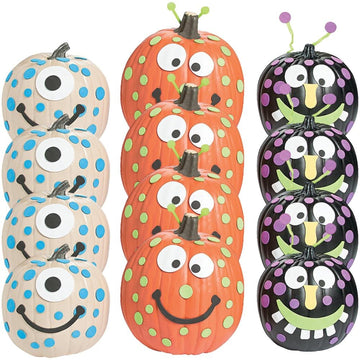 Foam Monster Pumpkin Decorating Craft Kit -12 - Crafts for Kids and Fun Home Activities
