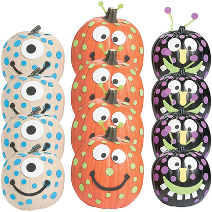 Foam Monster Pumpkin Decorating Craft Kit -12 - Crafts for Kids and Fun Home Activities