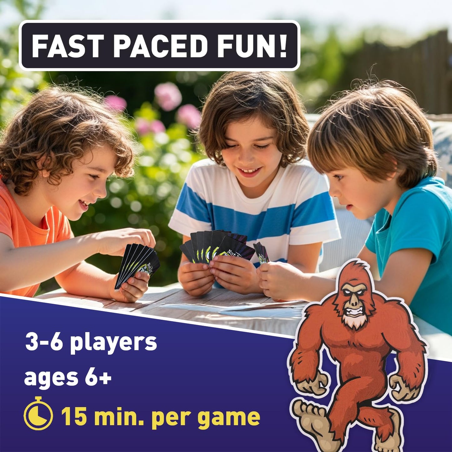 Not It! Cryptid Hunters - Fast-Paced Dice & Card Game for Kids & Families | Bigfoot, Mothman & Alien-Themed Matching Game | Ages 6+ | 2-6 Players |