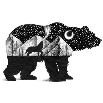 Bear-and-Wolf-Sticker