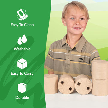 Big Country Toys 5-Piece Hay Bale Set - Toy Hay Bales for Farm Animal Toys for 3 Year Old Boys & Girls