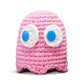 The Woobles Pinky Crochet Kit for Beginners - Officially Licensed PAC-MAN Ghost Amigurumi Kit, As Seen on Shark Tank, 4-in Plush, Ages 12+