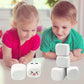 Qidiwin White EVA Foam Dices for Kids Graffiti, Building Blocks,Creative Painting,24PCS