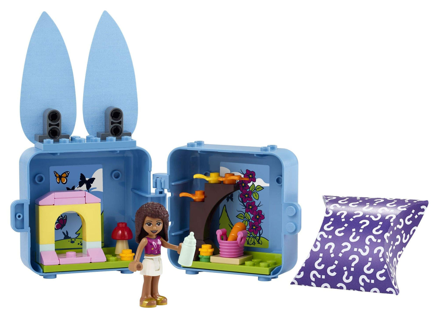 LEGO Friends Andrea’s Bunny Cube 41666 Building Kit; Rabbit Toy for Kids with an Andrea Mini-Doll Toy; Bunny Toy Makes a Creative Gift for Kids Who