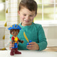 Fisher-Price Preschool Toy Santiago of The Seas Light-Up Talking Santiago, 9-Inch Poseable Pirate Figure for Pretend Play Kids Ages 3+ Years