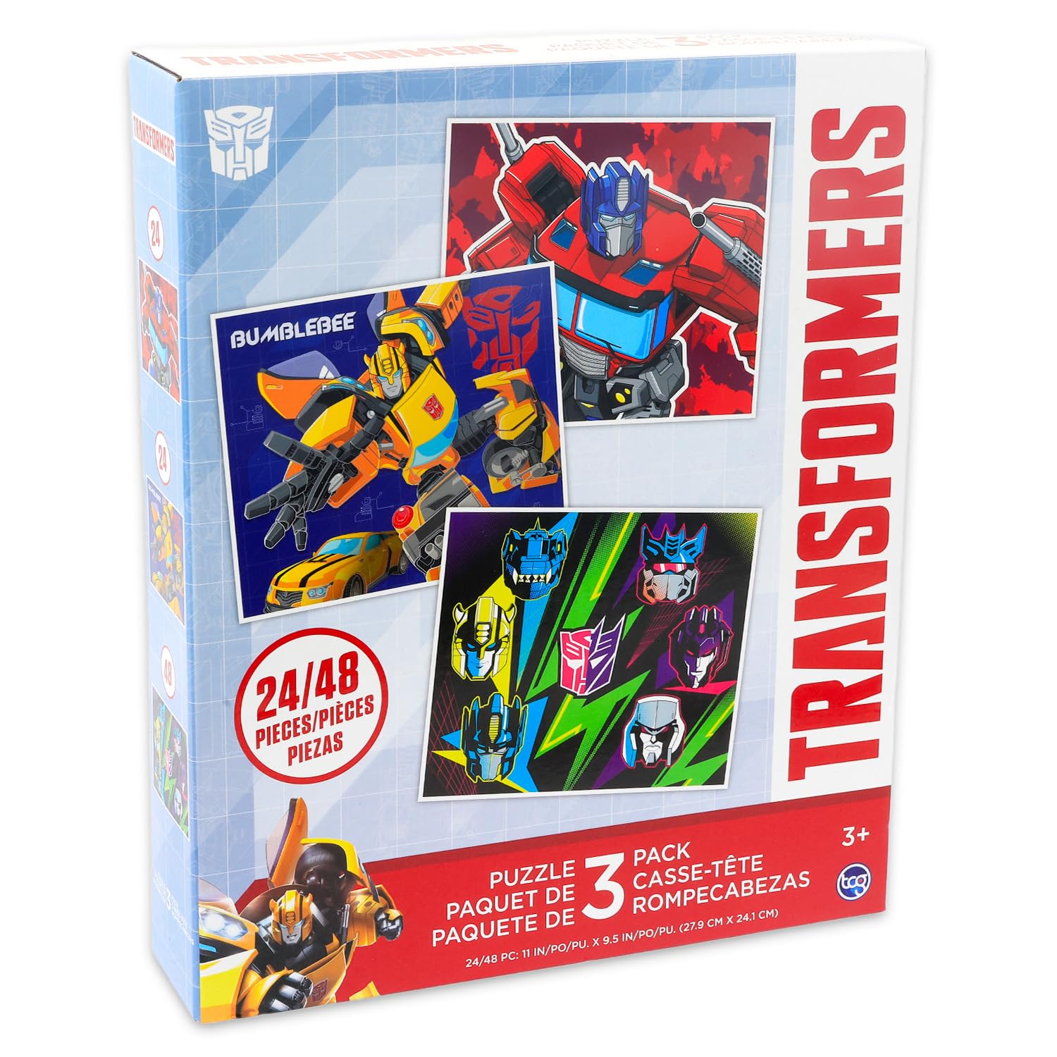 Transformers Jigsaw Puzzles for Kids, Ages 4-8 Bundle