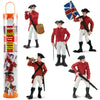 Safari Ltd. Revolutionary War British Army Designer TOOB - Set of 6 Detailed Miniature Figures Including General Cornwallis - Educational Toy