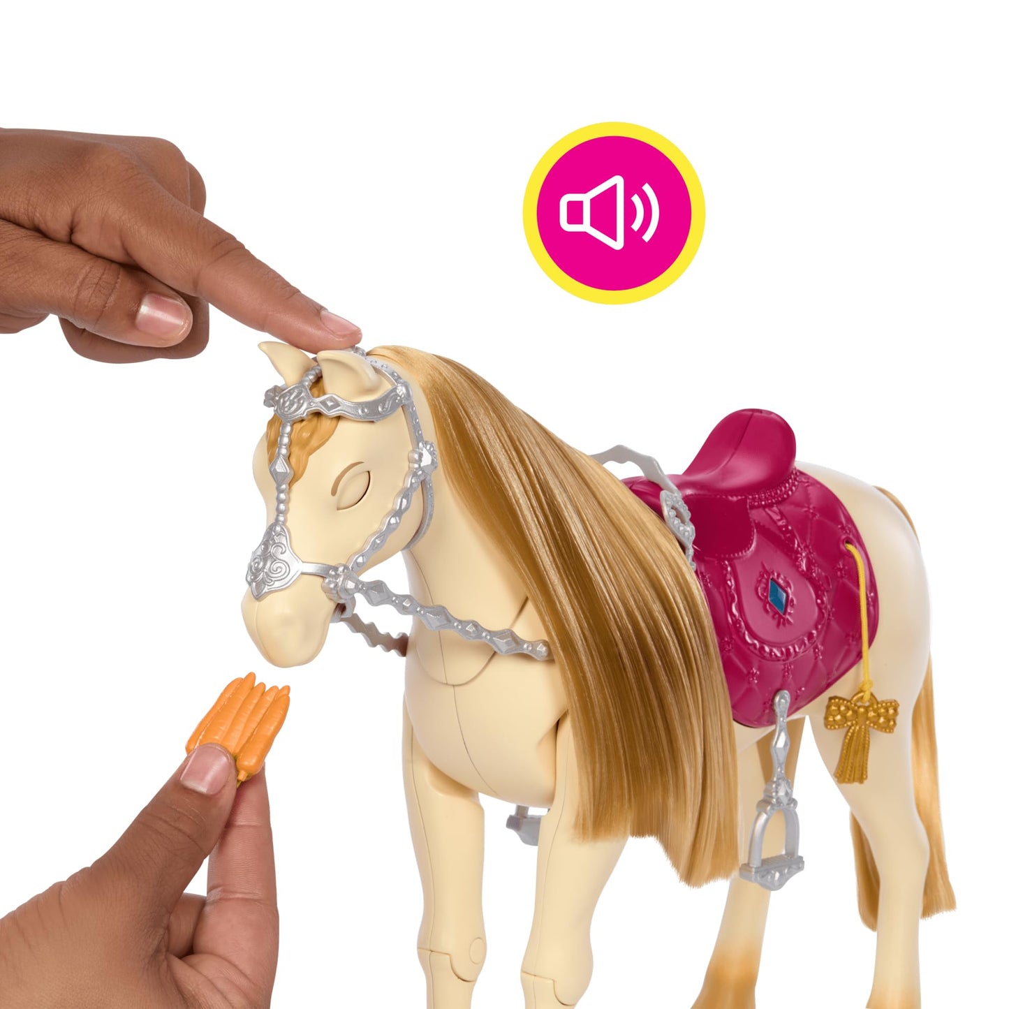 Barbie Horse with Sounds, Music & Accessories, Inspired the Great Horse Chase, Toy Moves, Dances & Blinks Eyes