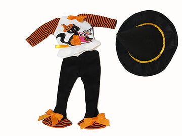 Kitty & Owl Halloween Outfit for 14-Inch Dolls | Premium Quality & Trendy Design | Dolls Clothes